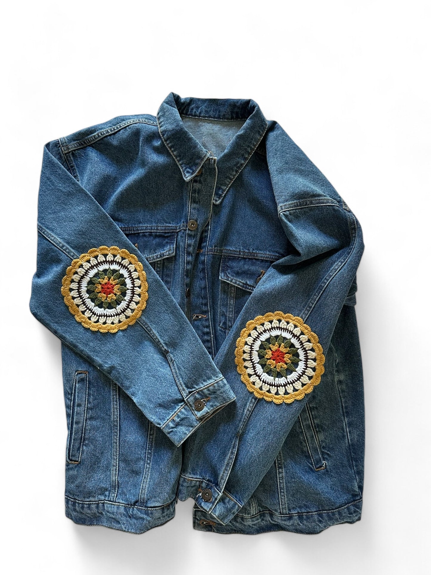 Crochet Detailed Jean Jacket (Copy)